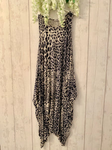 Leopard Print Vest Dress