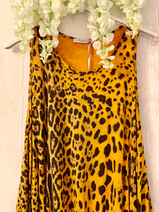 Leopard Print Vest Dress