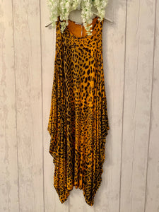 Leopard Print Vest Dress