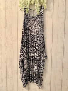 Leopard Print Vest Dress