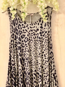 Leopard Print Vest Dress