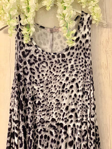 Leopard Print Vest Dress