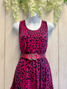 Leopard Print Vest Dress