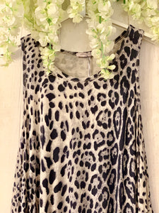 Leopard Print Vest Dress